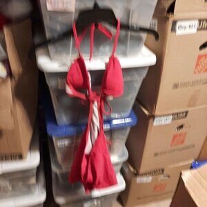 NEW ! Women Sire One Pcs Swimsuit Red Size M